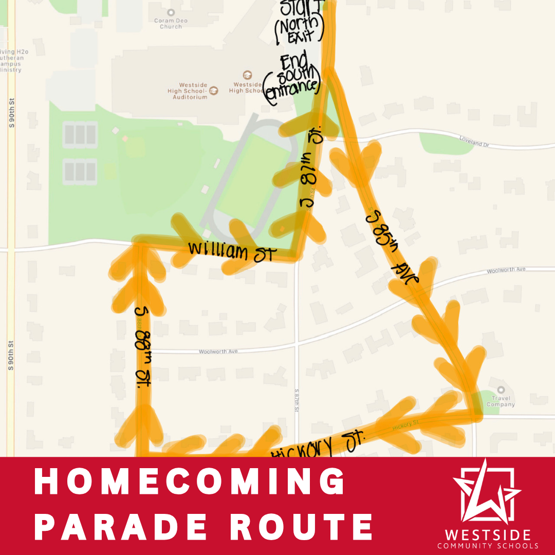 Map of parade route